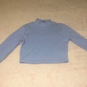 Forever 21 Blue long sleeve crop top